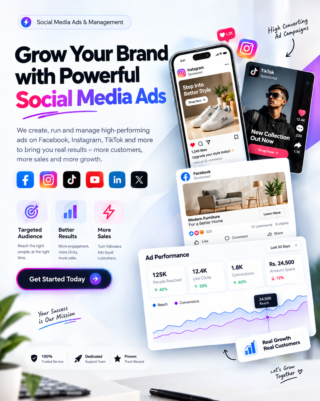 Élan Couture — Instagram Ad Campaign — Social Media Ads project by Premier Growth for Fashion brand